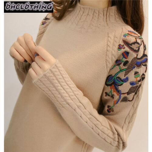 Blusas De Inverno Feminina Poncho 2019 Female Turtleneck Sweater Sleeve Head Twist Loose All-match Sleeved Bottoming Sweaters