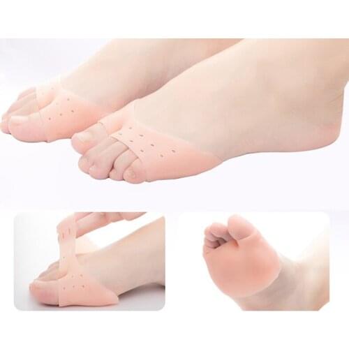 1 Pair Ultra-soft Silicone Toe Protective Cover Foot Protection Sleeve Toe New