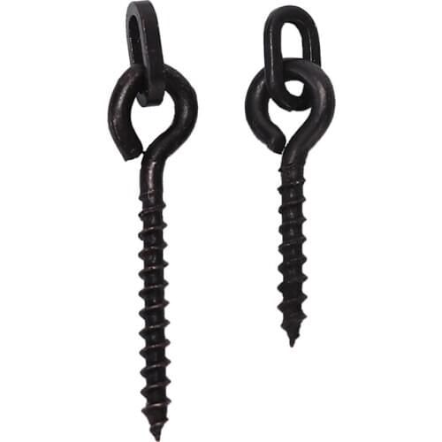 10/20Pcs Peg with Ring Swivel D-Rig Chod Rig Terminal Tackle Bait Holder Screw Carp Fishing Accessories Boilie Screw