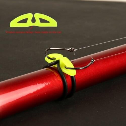10pcs Plastic Fishing Hook Secure Keeper Holder Lure Accessories Jig Hooks Safe Keeping For Fishing Rod Tool Bait Casting