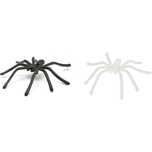 20pc Halloween Fake Spider Joking Toy Party Prop Insects Decor
