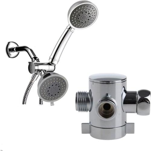3 Way T-adapter Valve For Toilet Bidet Shower Head Diverter Valve 1/2 Inch