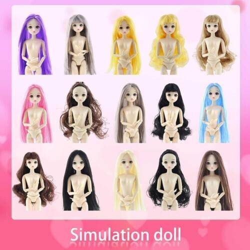 30cm Fashion Joint Doll with Movable Joints Safe Durable Simulation Toys for Children Girls Christmas Birthday Gifts DIY Dress