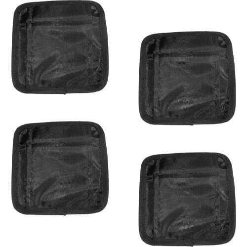 4 Pieces Scuba Diving Dive Travel Trim Weight Belt Pocket Equipment Black