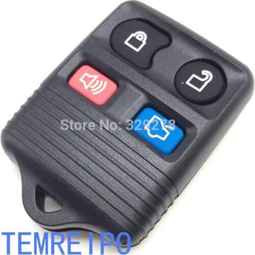 5pcs/lot 4 button key blank fob selling for american car remote control key cover case ford