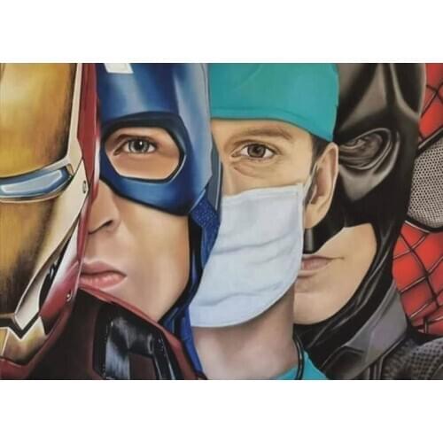 Full Drill DIY 5D Diamond Painting superhero doctor Diamond Painting, Diamond Embroidery Cross Stitch Arts Crafts for Home Décor