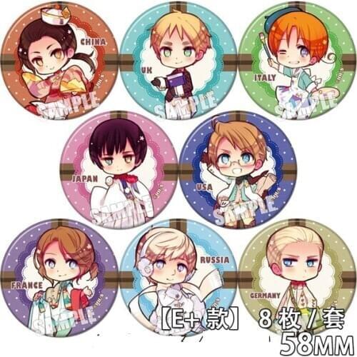 Anime Hetalia 58 mm Very Cute Italian Badge Irons Brooch