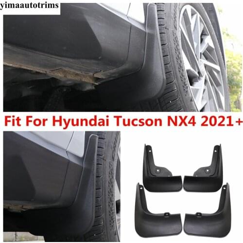 Car Front Rear Mud Flaps Mudflap Splash Guards Mudguard Fender Cover Trim Plastic Accessories For Hyundai Tucson NX4 2021 2022