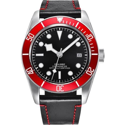 Luxury Brand Waterproof Japan NH35 Automatic Mechanical Wristwatch Lume Sapphire Swim Men Watch Calendar Sport Diver Male Clock