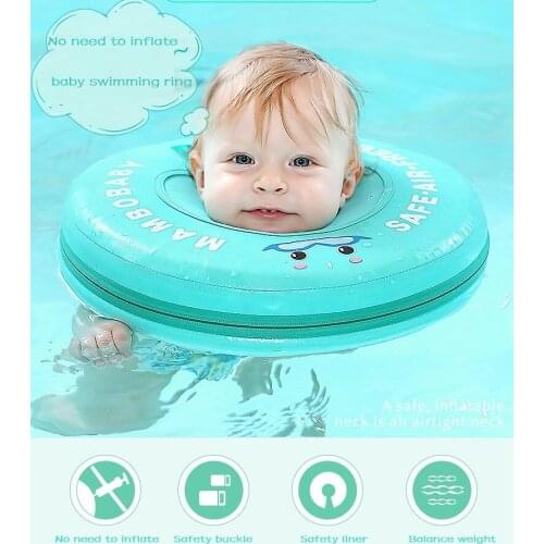TPU cover Non inflatable Baby Neck Swimming Ring Floating Swim Floats Swimming Pool oy For Bathtub Accessories and Swim Trainer