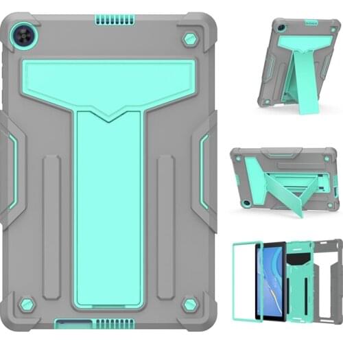 Armor Case for Huawei Matepad T10S 10.1"2020 AGS3-L09/AGS3-W09 T10 9.7" Heavy Duty TPU + PC Stand Drop-Resistance Hard Cover