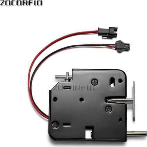 DC-12V electrical Lock Picks latch Electromagnetic Lock for Electronic Locker Smart Cabinet Lock with spring rod