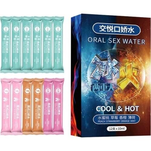 Flirt Sex Lubricant 12pcs transparent Lubricant Oral Sex Water-based Sex Oil Vaginal Anal Gel Adults Sex Product