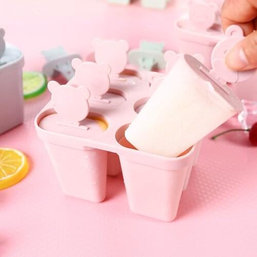 6 Cell Ice Cream Pop DIY Frozen Mold Useful Kitchen Ice Cream Tool Popsicle Maker Lolly Mould Tray