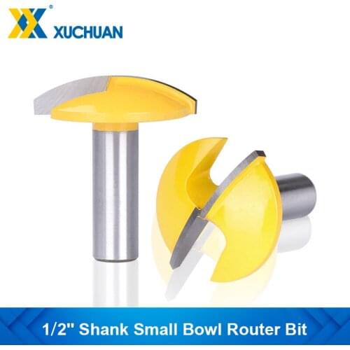 1/2'' Shank Small Bowl Router Bit Radius 1-3/4" Flat Bottom Knife Wide Door Knife Woodworking Tool