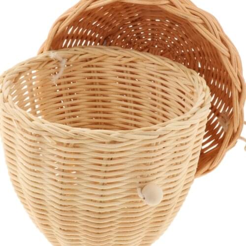 Rattan Storage Basket Baby Laundry Basket Decorative Basket Rattan Garden Planters Decor Handbag