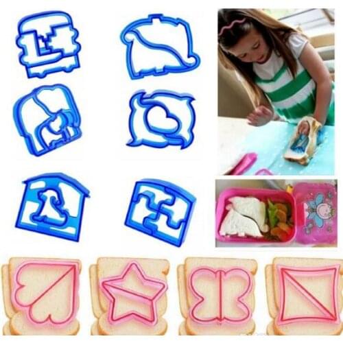 Hot Sandwich Mould Cutter Bear Car Dog Teris Shape Baking Cake Bread Toast Mould Maker
