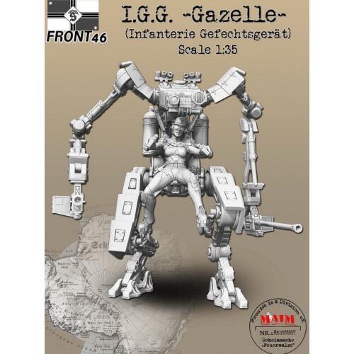 New Unassembled 1/35 I.G.G. Gazelle (Infantry Warfare) Resin Kit DIY Toys Unpainted resin model