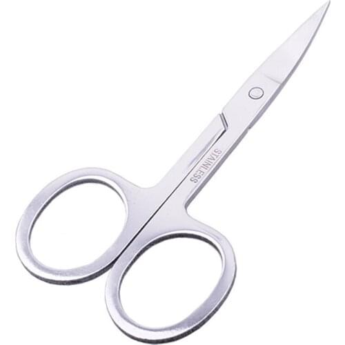 Stainless Steel Cuticle Scissors Makeup Tool Small Eyebrow False Eyelash Hair Nail Scissors for Manicure Needlework