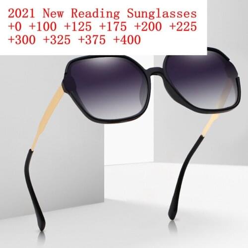 Ladies Hyperopia Reading Glasses Men Women Gray Lens Presbyopic Reading Sun Glasses Reader 1.5 +2.0 +2.5 +3.0 +3.5+4.0 NX