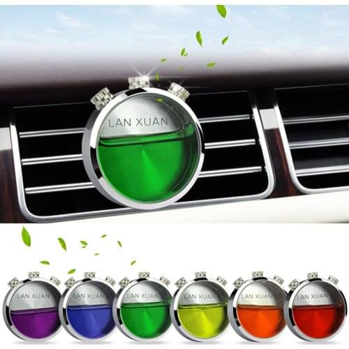 Car Air Freshener Alloy Air Conditioner Outlet Vents Perfume Clip Automobiles Fragrance Scent Smell Odor Diffuser Accessories