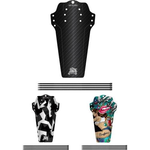 Durable Bicycle Mudguard Front Rear Mudguard MTB Mountain Bike Bicycle Fender With 4 Fixing Strap Bicycle Accessories