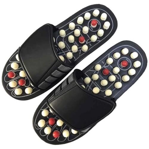 One Pair Foot Massage Shoes Rotating Foot Acupuncture Slipper Sandals Relaxation Stress Healthy For Man And Women Reflex