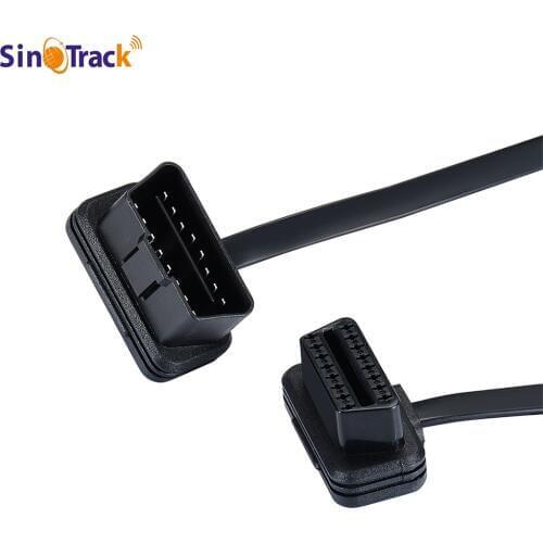 SinoTrack OBD2 16Pin Male To Female Elbow Extension ELM327 OBD II Auto Car Diagnostic Cable Connector