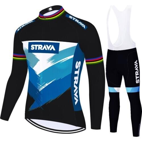 Pro team STRAVA jersey ciclismo 2021 20D gel pad summer spring quick dry bike clothes traje de ciclismo hombre