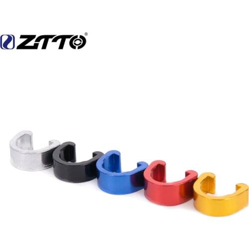 ZTTO Bicycle Parts MTB C Type Buckle Snap Disc Brake Cable Sets Pipe Line Deduction Transmission Pipe Clamp For Disc Brake Hose