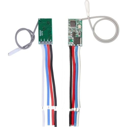 DC 3.6V-24V 433 Mhz 1CH Universal Wireless LED Light Controller RF Relay Receiver Remote Control Switch