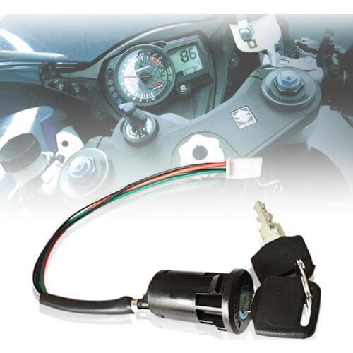 Universal Motorcycle Motorbike Ignition Switch Key with Wire for Honda/Quad for Yamaha for Suzuki Scooter ATV Moto Accessories