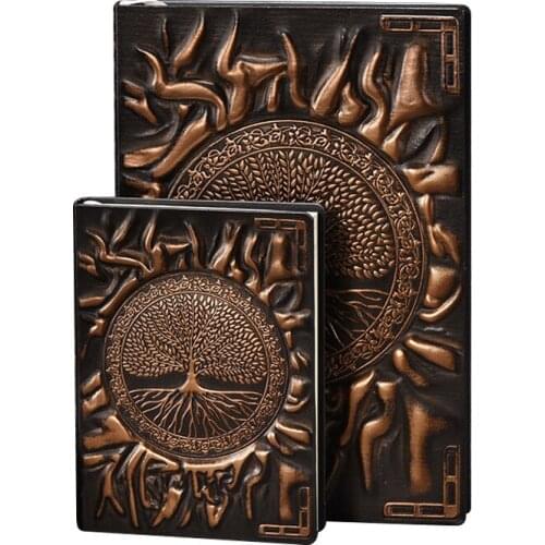 Vintage Tree of Life A5/A6 Diary Notebook Journals Handcraft Embossed Leather Diary Bible Book Travel Planner School Office Gift