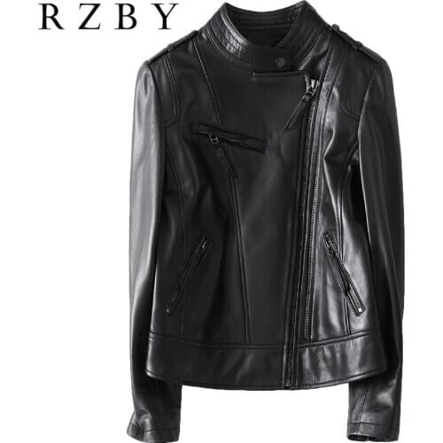 Female Real Genuine Leather Jacket Clothes 2020 Korean Womens Fur Coat Vintage Spring Autumn Natural Sheepskin가죽자켓 RZBY296