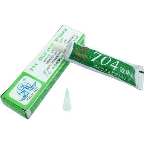 2pcs 704 fixed high temperature resistant silicone rubber insulated sealing glue 704 waterproof silicone thermal conductive