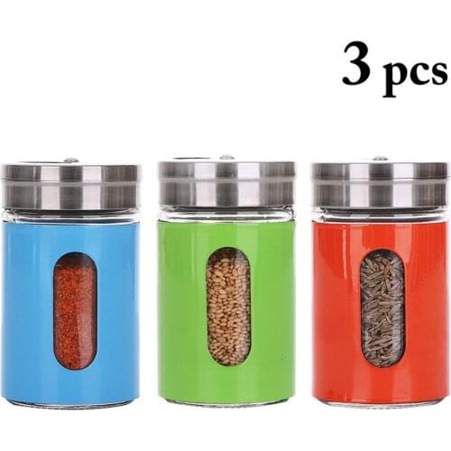 3PCS Seasoning Bottle Creative Multi-purpose Small Seasoning Shaker Spice Bottle Multi-purpose Kitchen Tools
