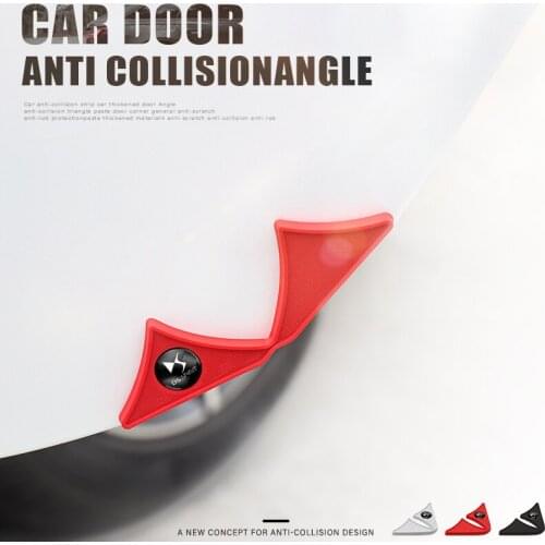 4Pcs Rubber Car Door Side Corner Anti-Collision Protector Stickers For DS SPIRIT DS4S DS5 5LS DS3 DS4 DS6 DS7 DS9 WILD RUBIS