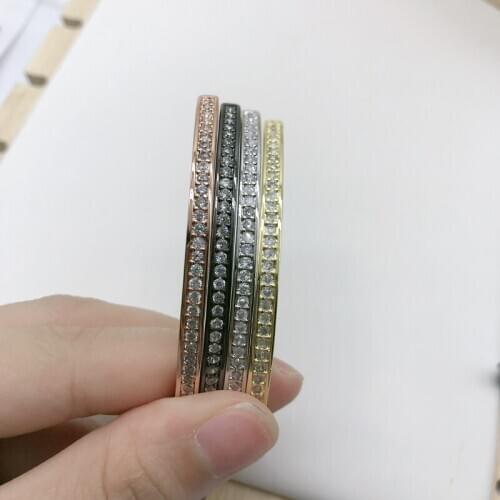 5PCS/Lot Clear Zirconia Paved Bar Jewelry Accessories For Bracelets Making