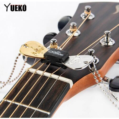 Alice High Quality Black Rubber Guitar Pick Holder 5 pcs for Guitar Bass Ukulele Guitar Accessories parts