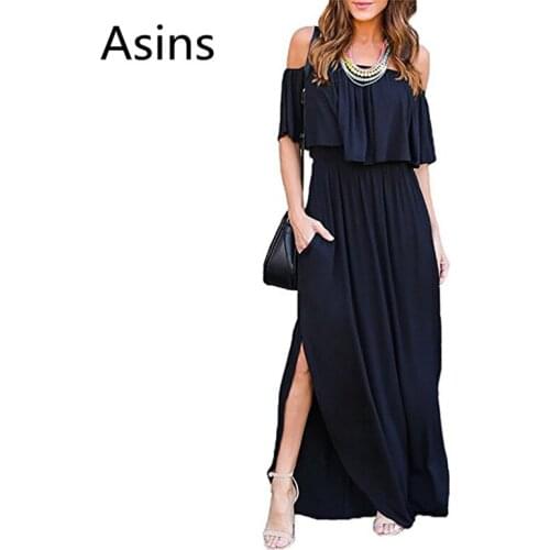 Длинные летние платья Asins China At AliExpress