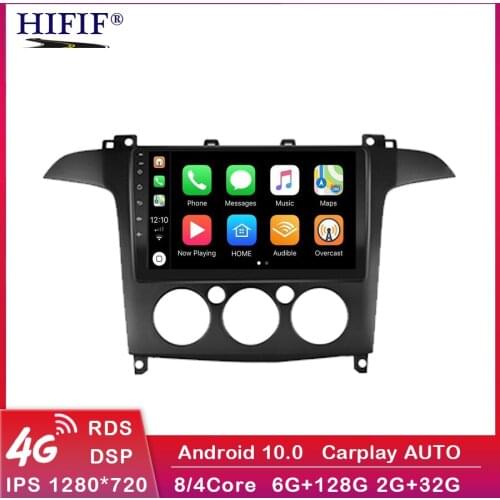 9 Inch 2 Din Car Multimedia Player Android Wifi GPS Navigation For Ford S-Max S Max 2007-2015 AT Head Unit with Frame Autoradio
