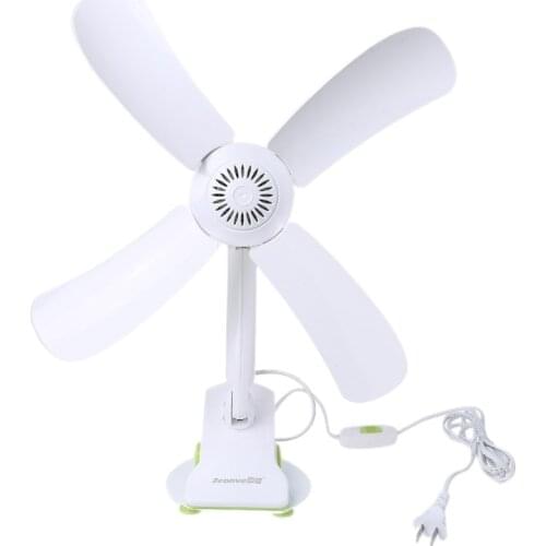 220V 16.54inch Mute Electric Clip on Fan Table Desk Fan for Office Bedroom Bed Dining Room Dormitory not support AC 110V