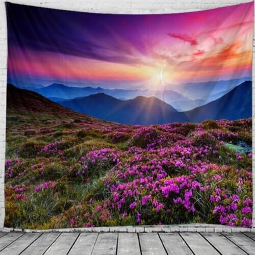 Tapestry Wall Hanging Bedspread Beach Towel Table Cloth Home Deco Yoga Mat Natural Secenery Tree Design Rectangle 150cmx130cm