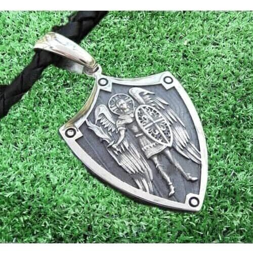 St.Michael Protection Pendant Archangel necklace Michael Protect Me jewelry