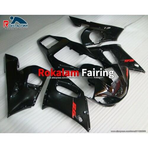 Body Set For Yamaha YZF600 R6 1998 1999 2000 2001 2002 YZFR6 98 02 Black Red Motorcycle Fairing Kit (Injection Molding)