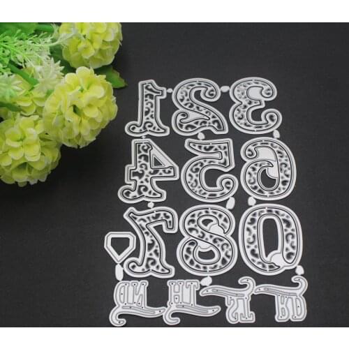 Metal Number Cutting Dies Stencil DIY Scrapbooking Embossing Card Craft Anniversary Unforgetting Number Cutting Dies Stencils