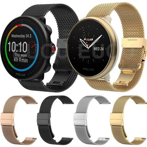 Metal Stainless Steel Mesh Belt Strap For POLAR IGNITE 2 / VANTAGE M2 M / UNITE/ GRIT X Watch Band Wristband Bracelet Watchband
