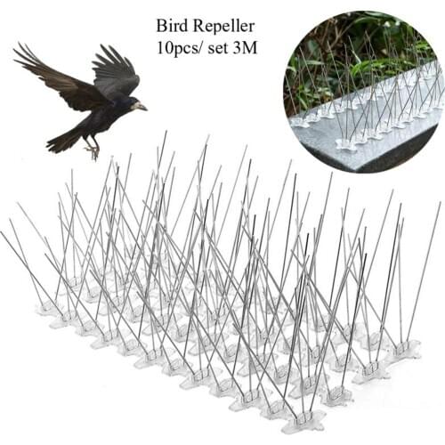 Bird Repeller Bird and Pigeon Spikes Pest Repeller Anti Bird Pigeon Spike for Get Rid of Pigeons and Scare Birds Pest Control