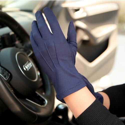 Summer Sunscreen Gloves Male Thin Style Breathable Non-Slip Five-fingers Driving Gloves For Man Absorb Sweat SZ105W1