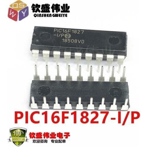PIC16F1827-I/P DIP-18 PIC16F1827-IP PIC16F1827-I PIC16F1827